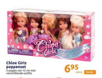 Action Chloe girlz poppenset aanbieding