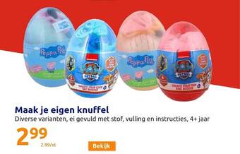 Action Maak je eigen knuffel aanbieding