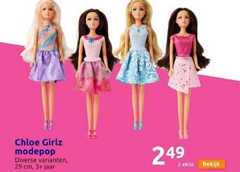 Action Chloe girlz modepop aanbieding