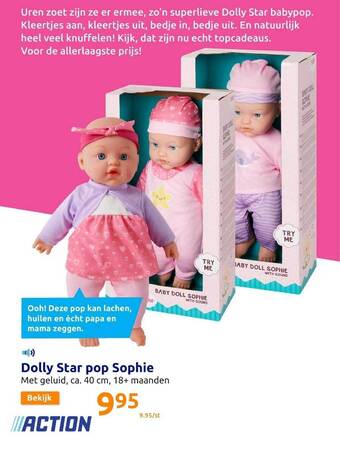 Action Dolly star pop sophie aanbieding