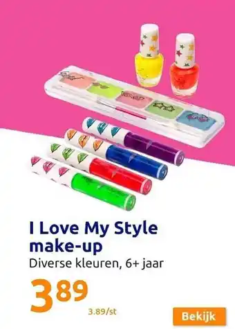 Action I love my style makeup aanbieding