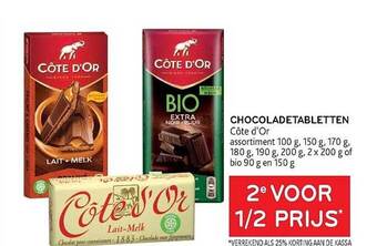 Alvo Chocoladetabletten côte d'or aanbieding