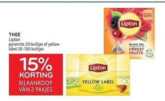 Alvo Thee lipton aanbieding