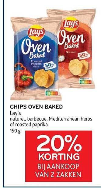 Alvo Chips oven baked lay's aanbieding