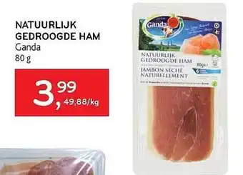 Natuurlijk gedroogde ham ganda