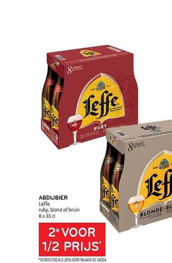 Alvo Abdijbier leffe aanbieding