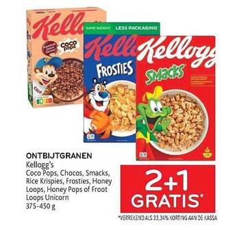 Alvo Ontbijtgranen kellogg's aanbieding