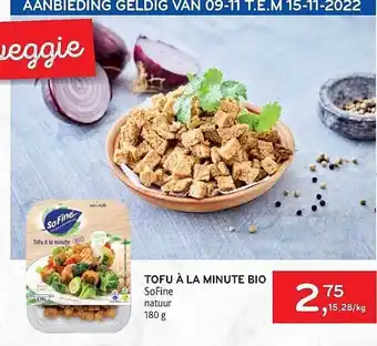 Alvo Tofu à la minute bio sofine aanbieding