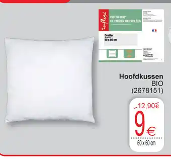 Cora Hoofdkussen Bio 60 x 60cm aanbieding