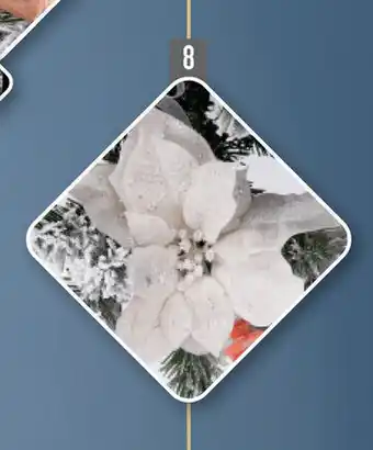 Kerstster op Clip 26cm Wit