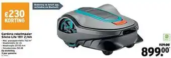GAMMA Gardena robotmaaier sileno life 18v 2,1ah aanbieding