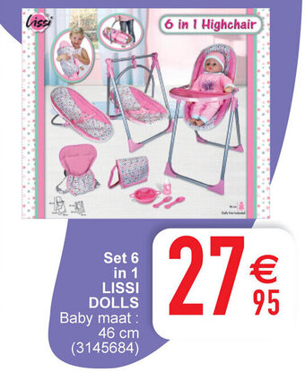 Set 6 in 1 Lissi Dolls