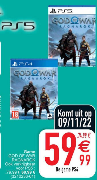 Cora Game God of War Ragnarok aanbieding