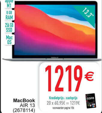 Cora MacBook Air 13 aanbieding