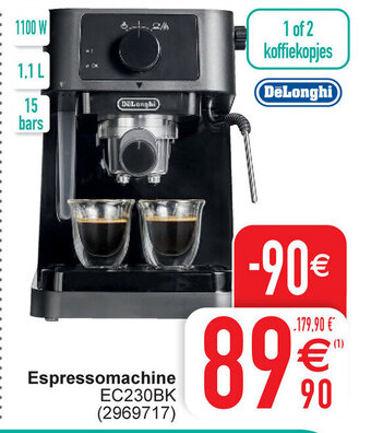 Cora DeLonghi Espressomachine aanbieding