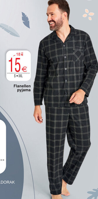 Cora Flanellen Pyjama S - XXL aanbieding