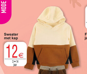 Cora Sweater Met Kap 3-14 Jaar aanbieding