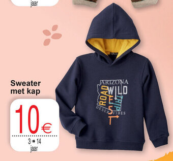 Cora Sweater Met Kap 3-14 Jaar aanbieding