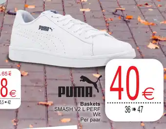 Cora Puma Baskets Smash V2 L Perf 36-47 aanbieding