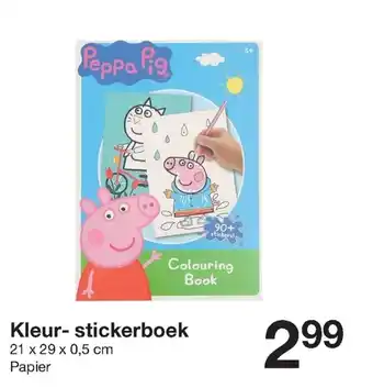 Kleur- stickerboek 21x29x0,5cm