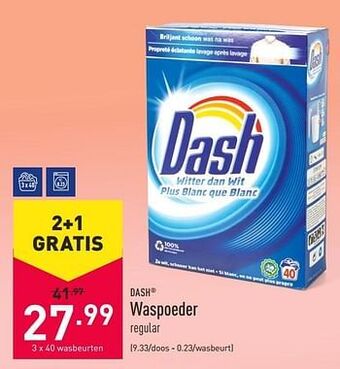 ALDI Waspoeder aanbieding