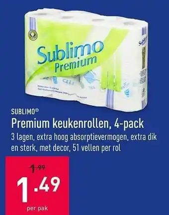 ALDI Premium keukenrollen aanbieding