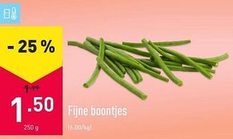 ALDI Fijne boontjes aanbieding