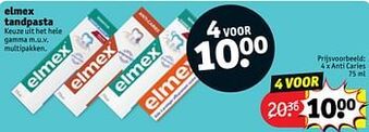 Kruidvat Elmex tandpasta aanbieding