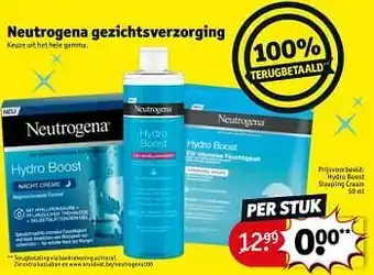 Kruidvat Hydro boost sleeping cream aanbieding