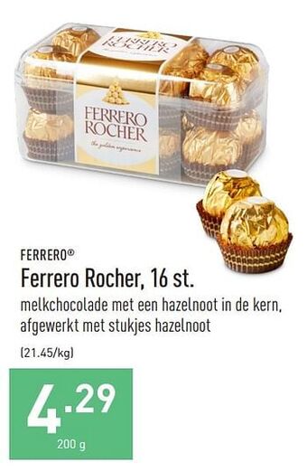 ALDI Ferrero rocher aanbieding
