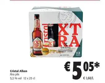 Colruyt Cristal alken xtra pils aanbieding