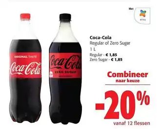 Colruyt Cocacola regular of zero sugar aanbieding