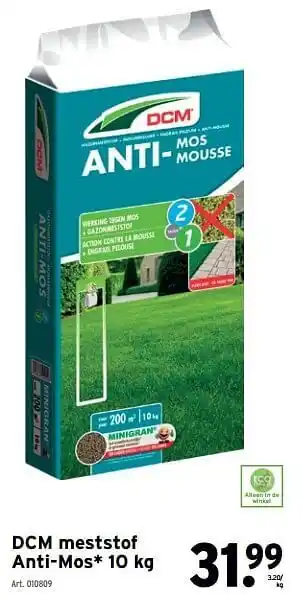 GAMMA Dcm meststof anti-mos 10kg aanbieding