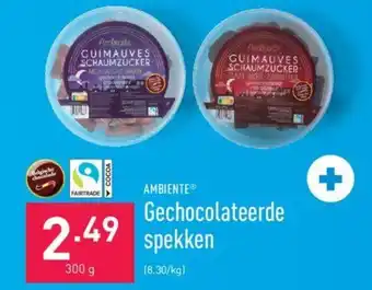 ALDI Ambiente Gechocolateerde Spekken 300g aanbieding