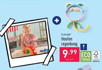 ALDI Playland Houten Regenboog per set aanbieding