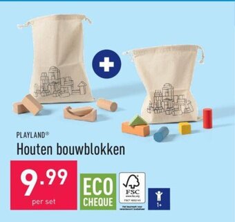 ALDI Playland Houten Bouwblokken per set aanbieding