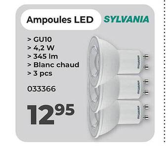 Mr Bricolage Ampoules led sylvania aanbieding