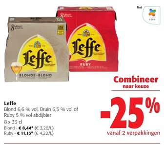 Colruyt Leffe blond 6.6 % vol 8x33CL aanbieding
