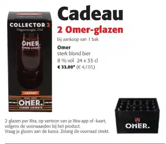 Colruyt Omer sterk blond bier 8% vol 24x33CL aanbieding