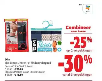 Colruyt Dim dames, heren of kinderondergoed aanbieding