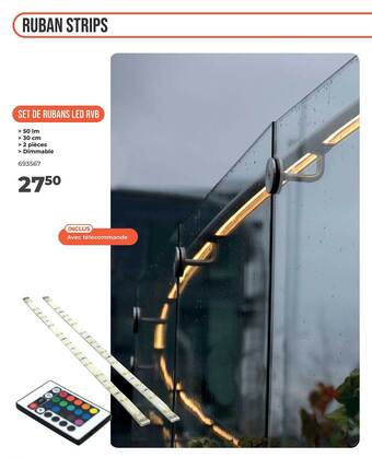 Mr Bricolage Set de rubans led rvb aanbieding