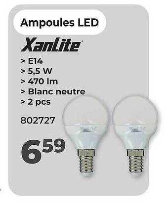 Ampoules led xanlite