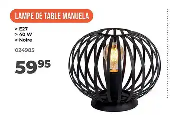 Lampe de table manuela