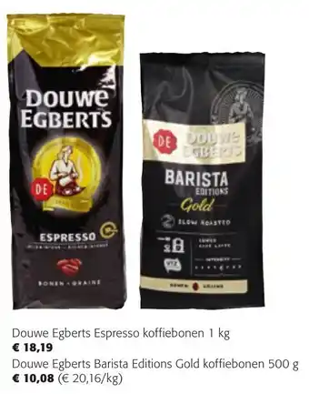 Colruyt Douwe Egberts espresso koffieconen 1KG aanbieding