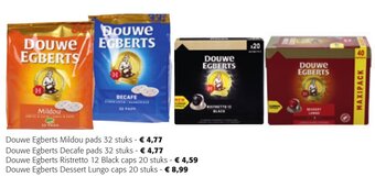 Colruyt Douwe Egberts mildou pads 32 stuks aanbieding