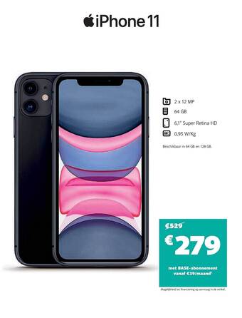 Base Iphone 11 aanbieding