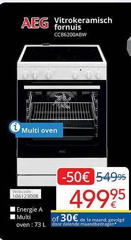 Eldi Aeg vitrokeramisch fornuis aanbieding