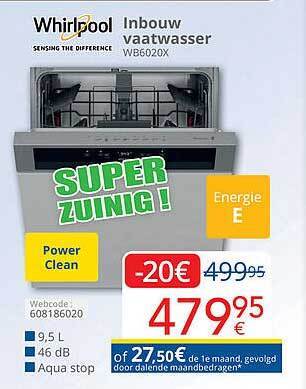 Eldi Whirlpool inbouw vaatwasser aanbieding