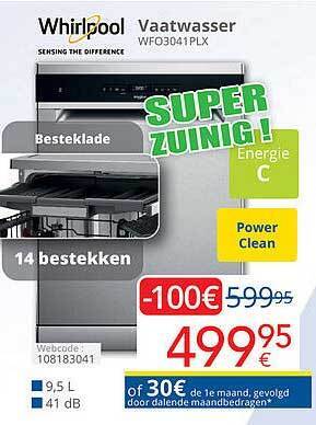 Whirlpool vaatwasser