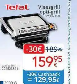 Tefal vleesgrill optigrill